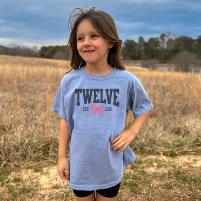 Coquette Bow Twelfth Birthday Shirt