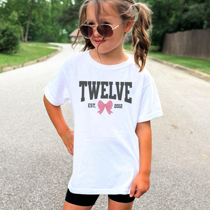 Coquette Bow Twelfth Birthday Shirt