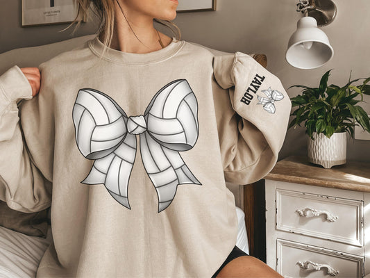 Volleyball Bow Sweatshirt