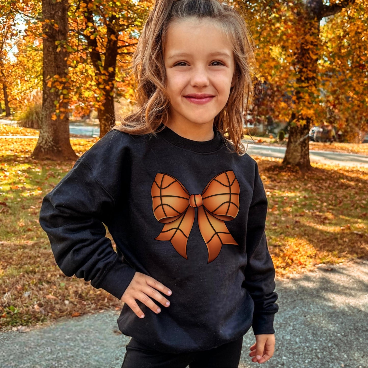 Basketball Bow Sweatshirt