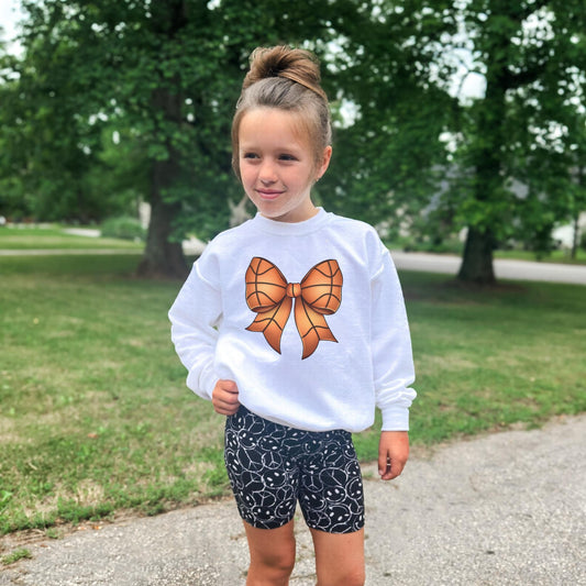 Basketball Bow Sweatshirt