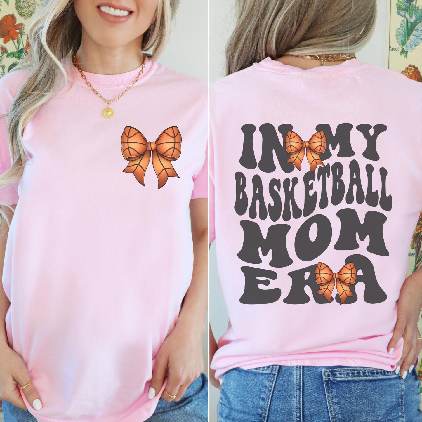 In My Basketball Mom Era Bow Coquette Shirt