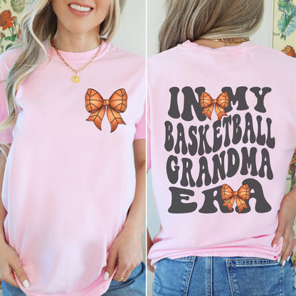 In My Basketball Grandma Era Bow Coquette Shirt