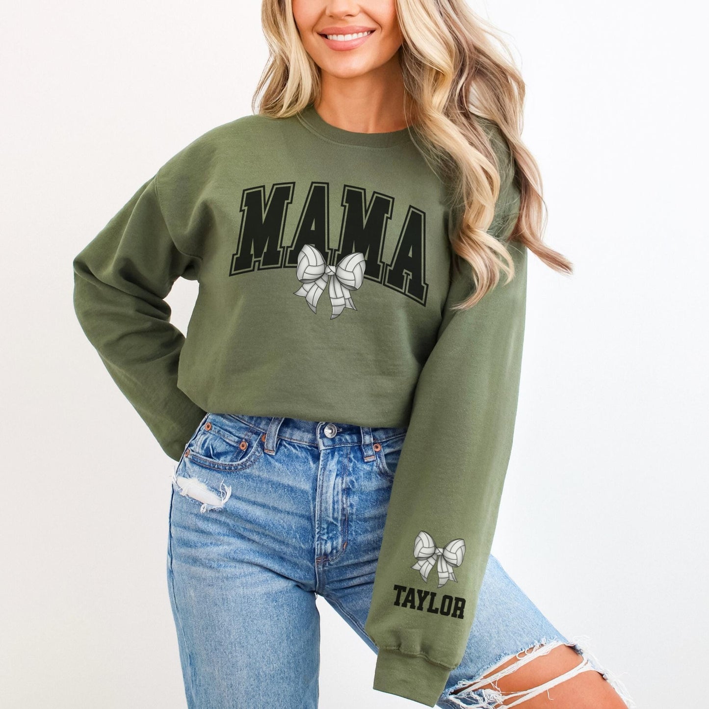 Custom Volleyball Mama Sweatshirt