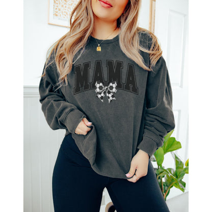 Soccer Mom Bow Sweatshirt