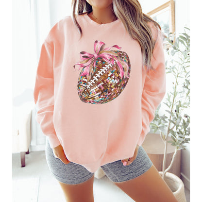 Football Bow Sweatshirt