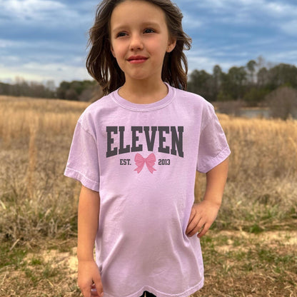 Coquette Bow Eleventh Birthday Shirt