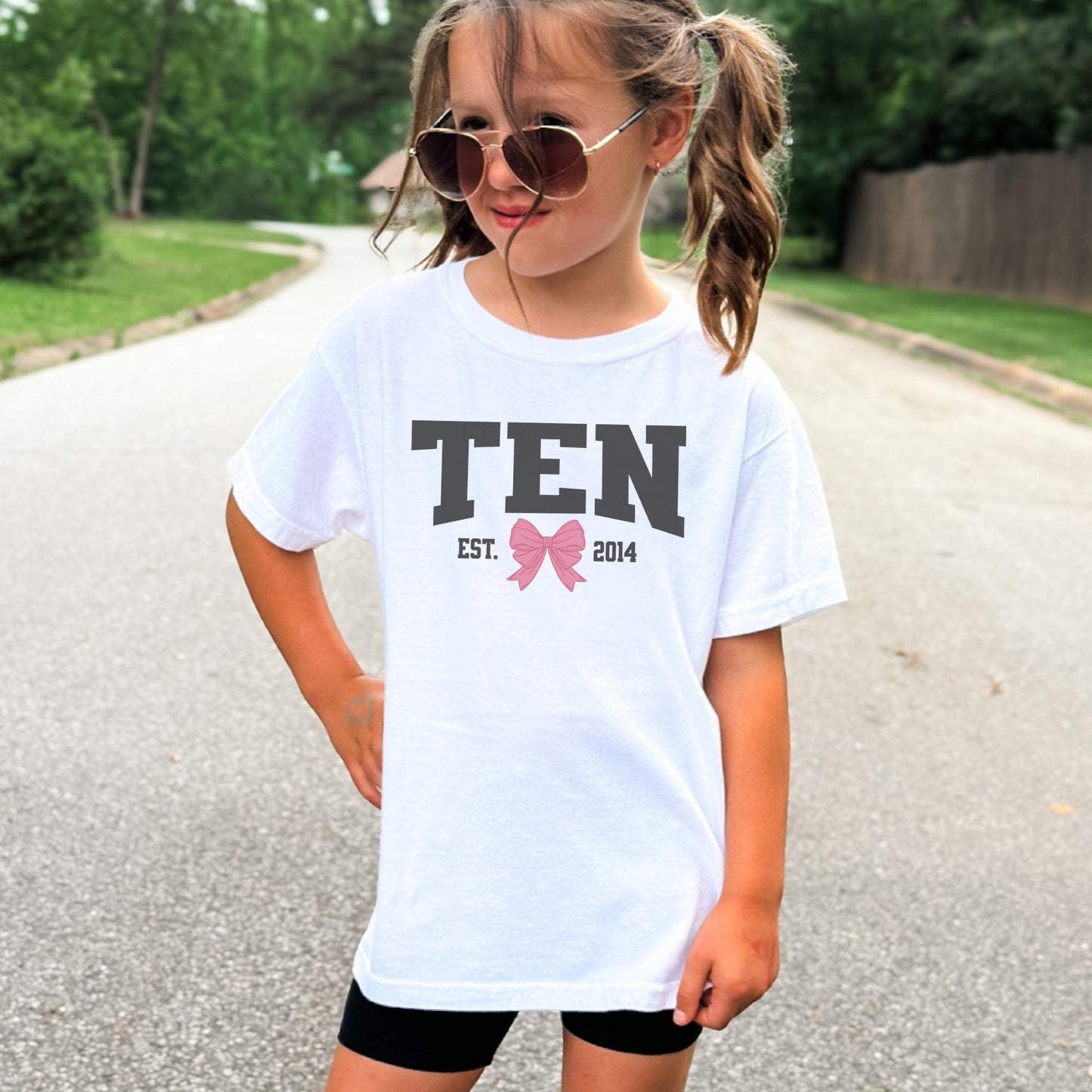 Coquette Bow Tenth Birthday Shirt