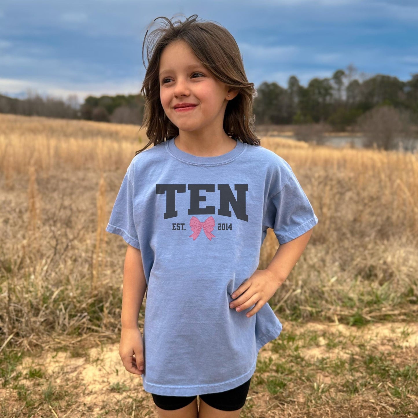 Coquette Bow Tenth Birthday Shirt