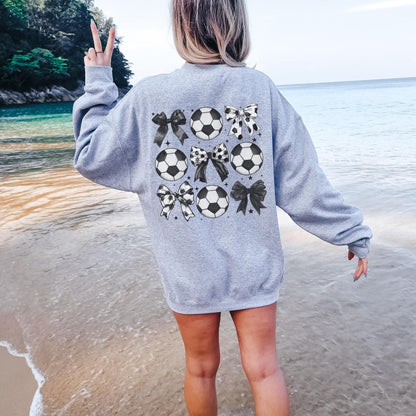 Soccer Bow Sweatshirt