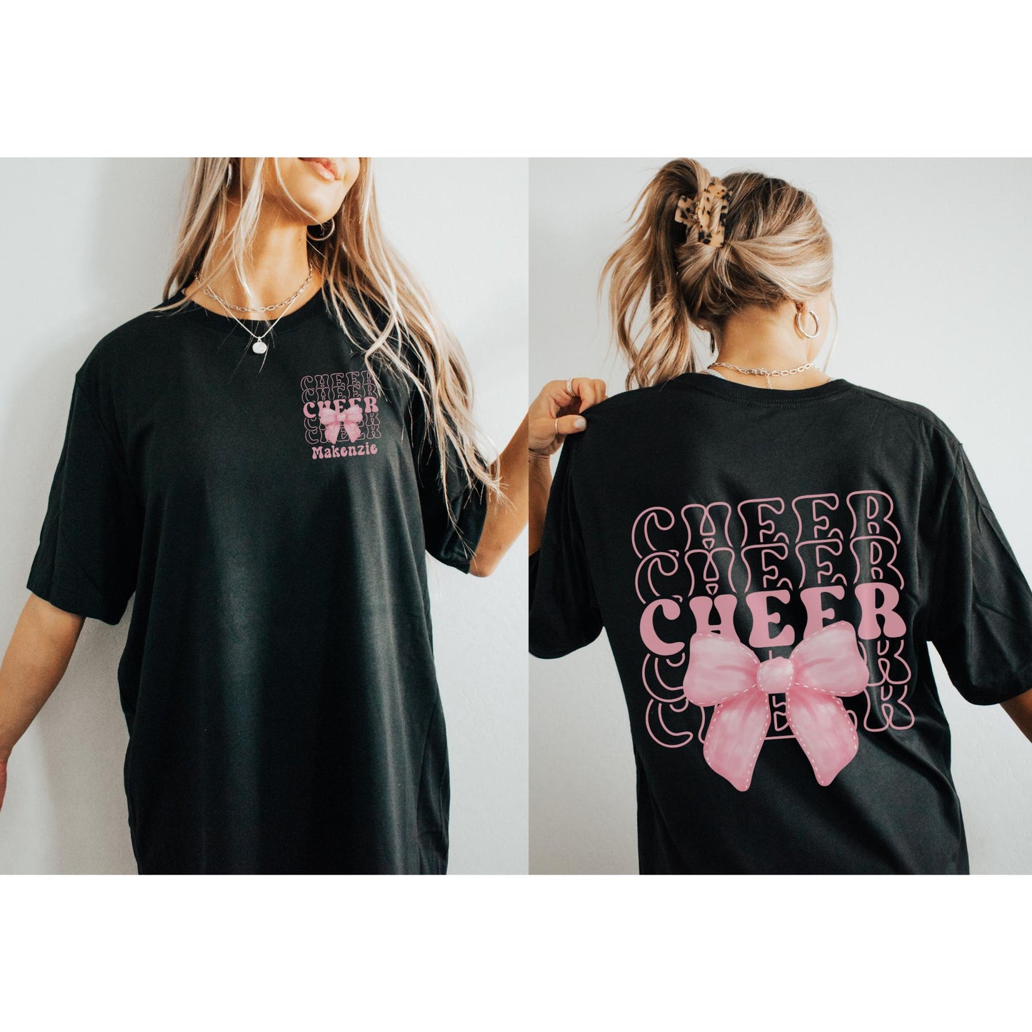 Personalized Cheer Bow Shirt