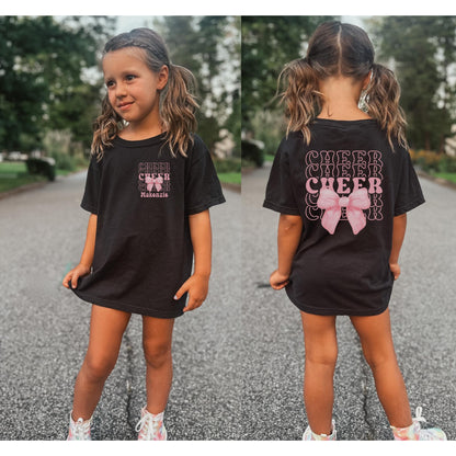 Personalized Cheer Bow Shirt