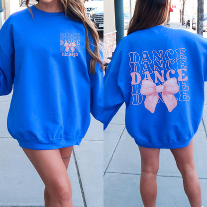 Personalized Dance Bow Sweatshirt