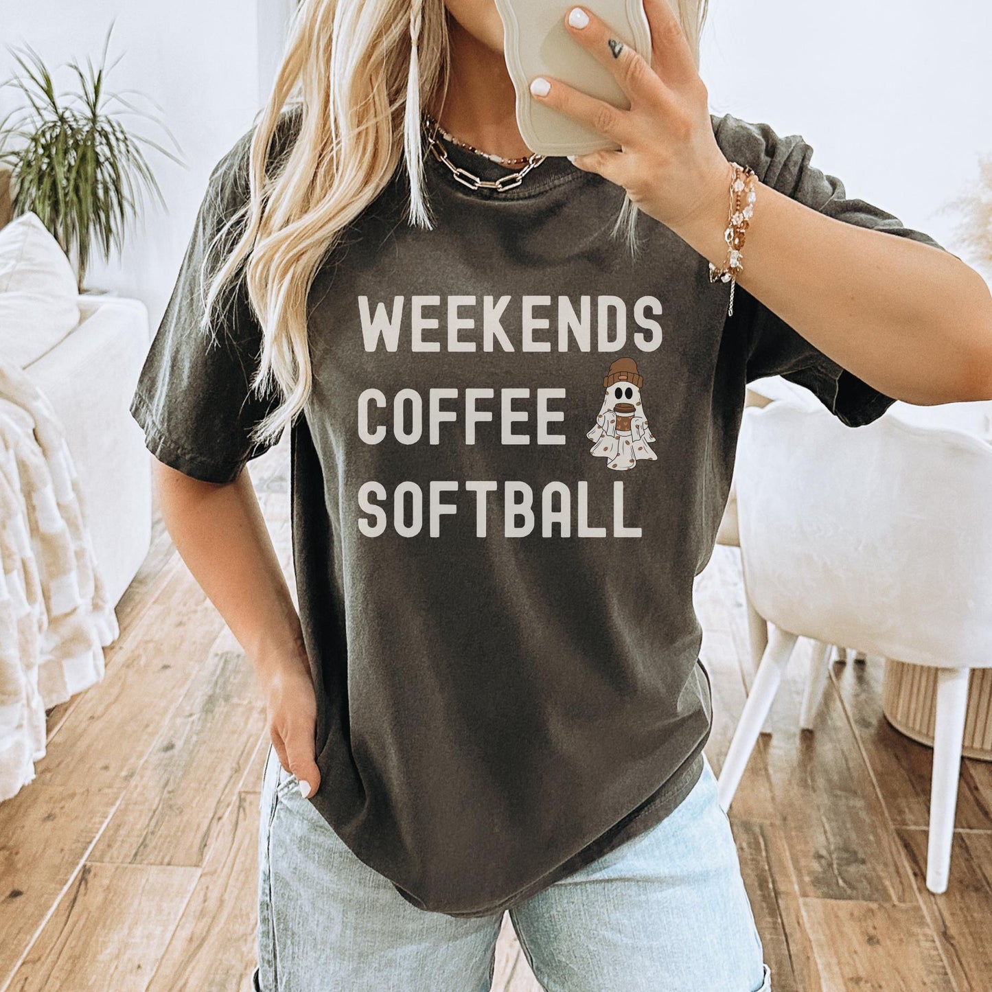 Weekends Coffee Softball Shirt