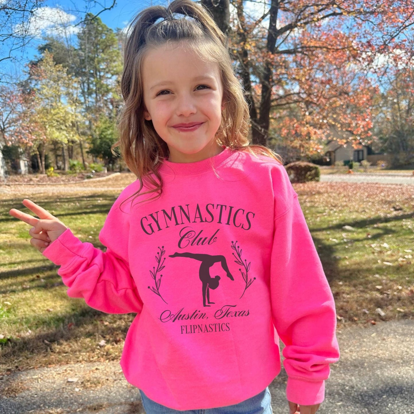 Personalized Gymnastics Social Club Sweatshirt