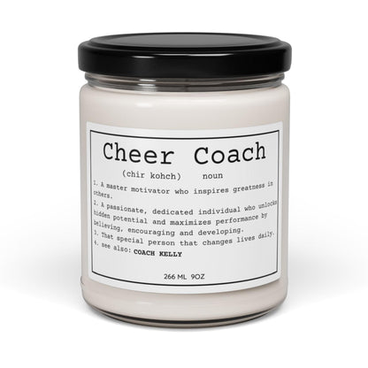 Personalized Cheer Coach Candle