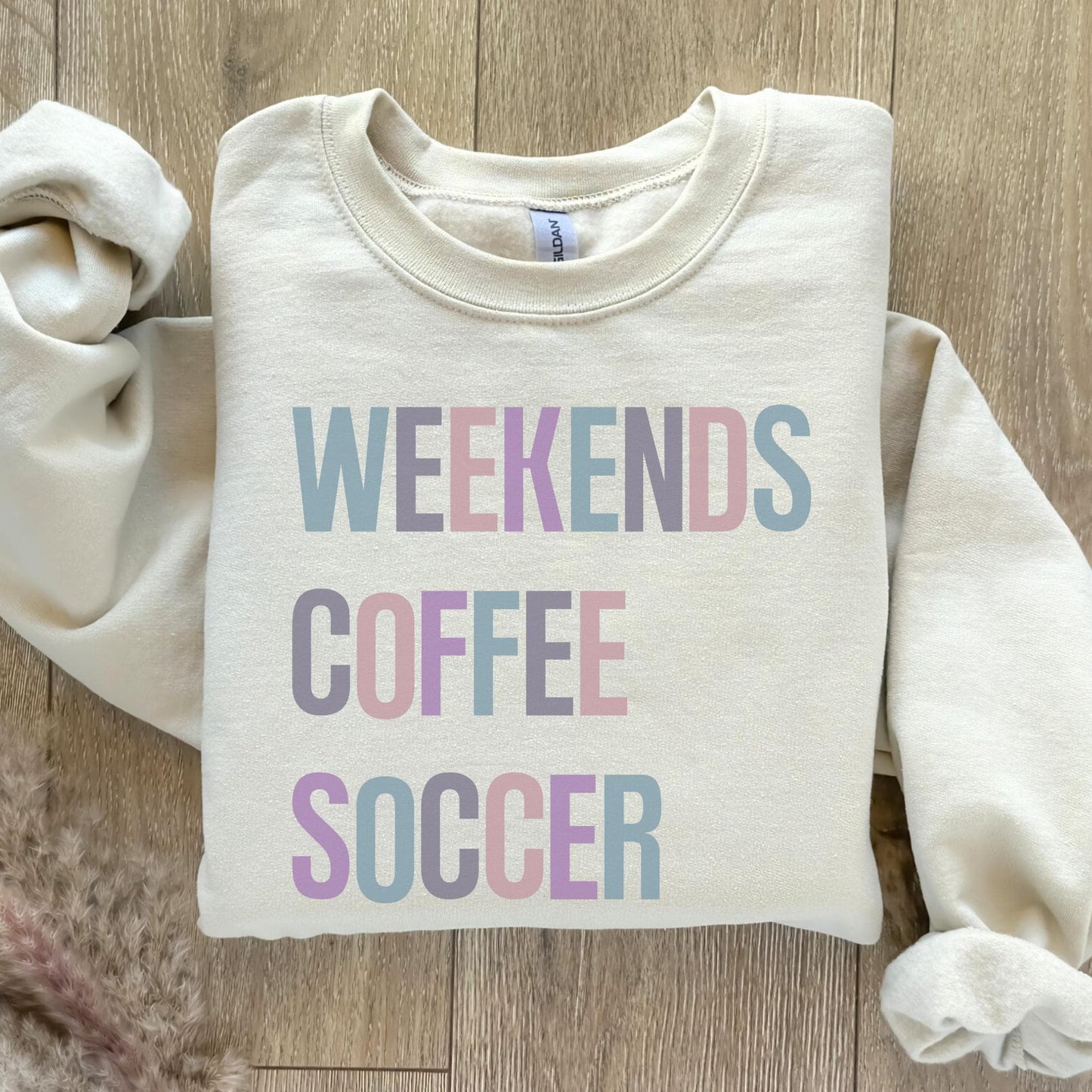 Weekends Coffee Soccer Sweatshirt