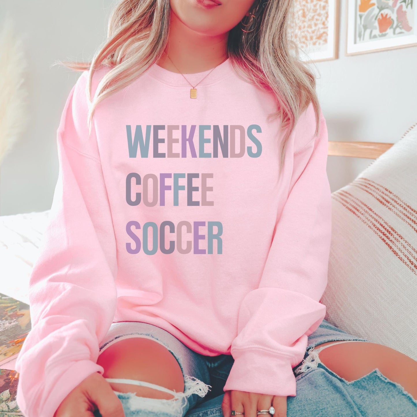 Weekends Coffee Soccer Sweatshirt