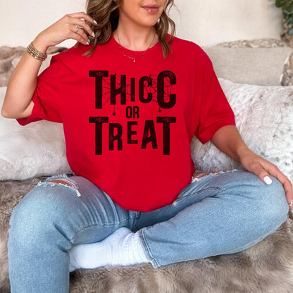 Halloween Workout Shirt Thicc or Treat