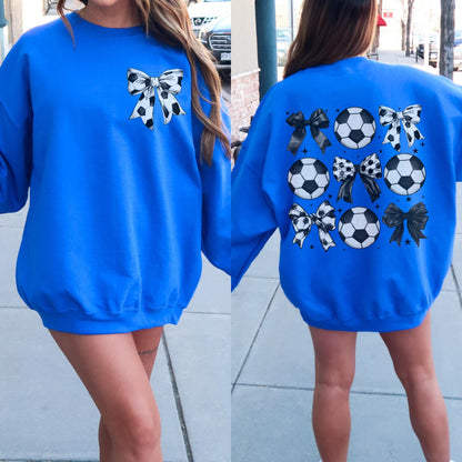 Soccer Bow Sweatshirt