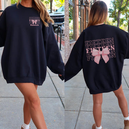 Personalized 15th Birthday Sweatshirt