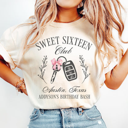 Personalized 16th Birthday Shirt