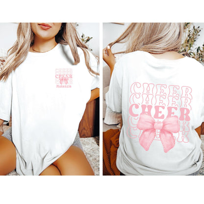 Personalized Cheer Bow Shirt