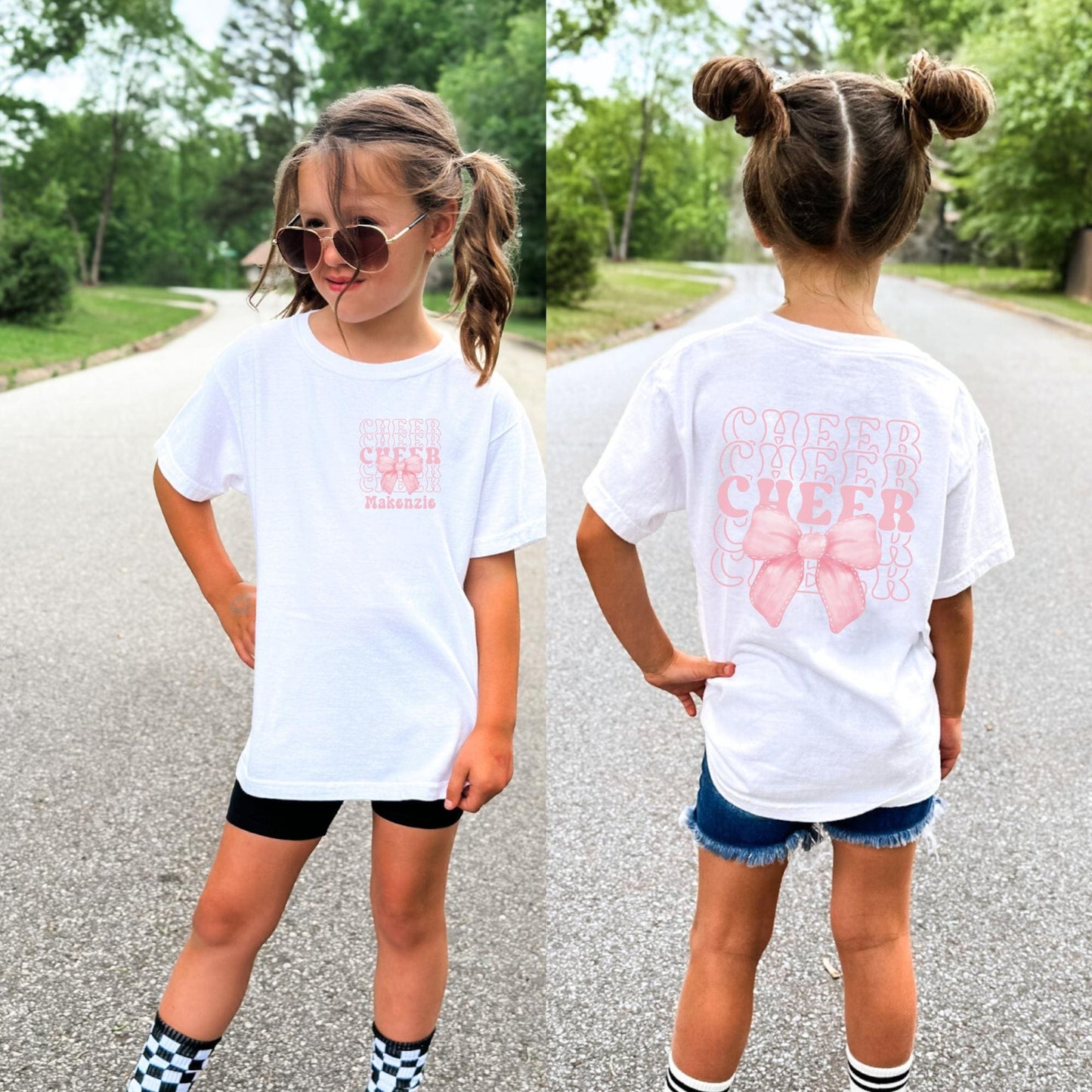 Personalized Cheer Bow Shirt