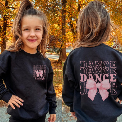 Personalized Dance Bow Sweatshirt