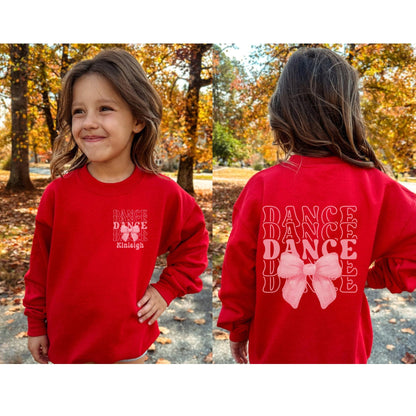 Personalized Dance Bow Sweatshirt