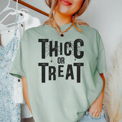 Halloween Workout Shirt Thicc or Treat