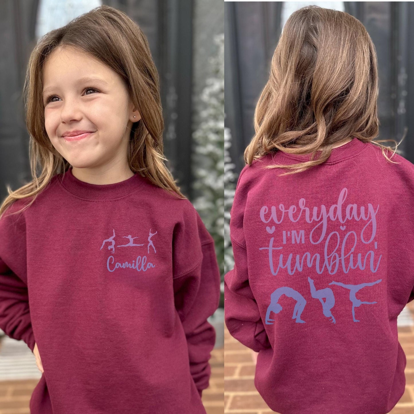 Personalized Tumbling Gymnastics Sweatshirt