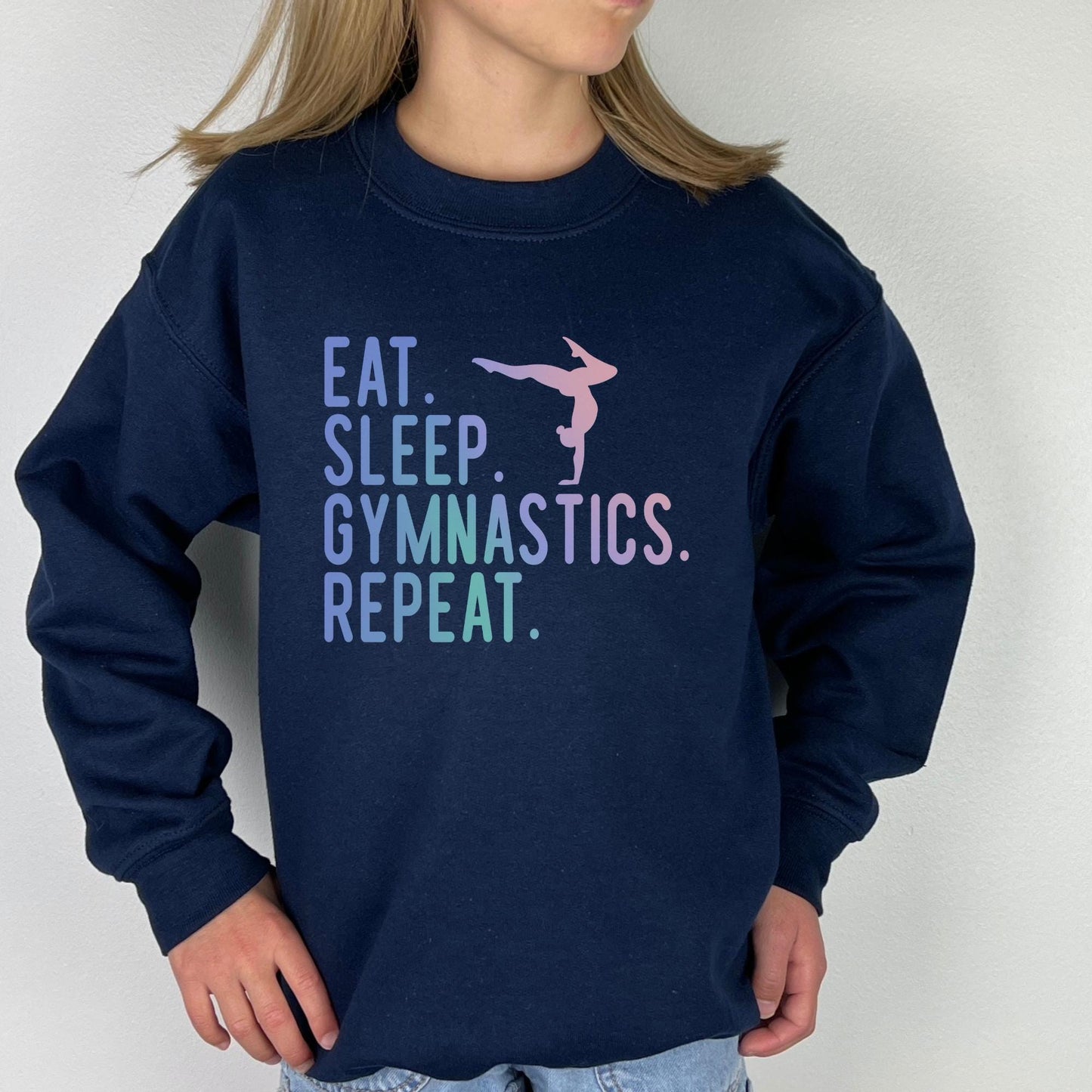 Eat Sleep Gymnastics Repeat Sweatshirt