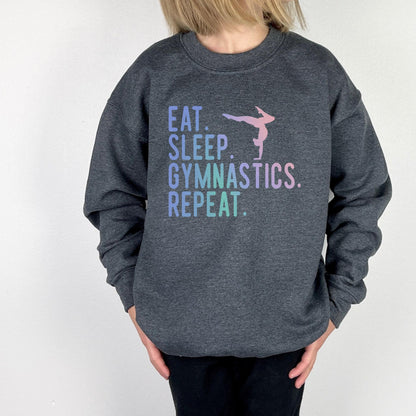 Eat Sleep Gymnastics Repeat Sweatshirt