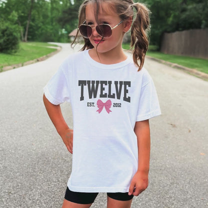 Coquette Bow Twelfth Birthday Shirt