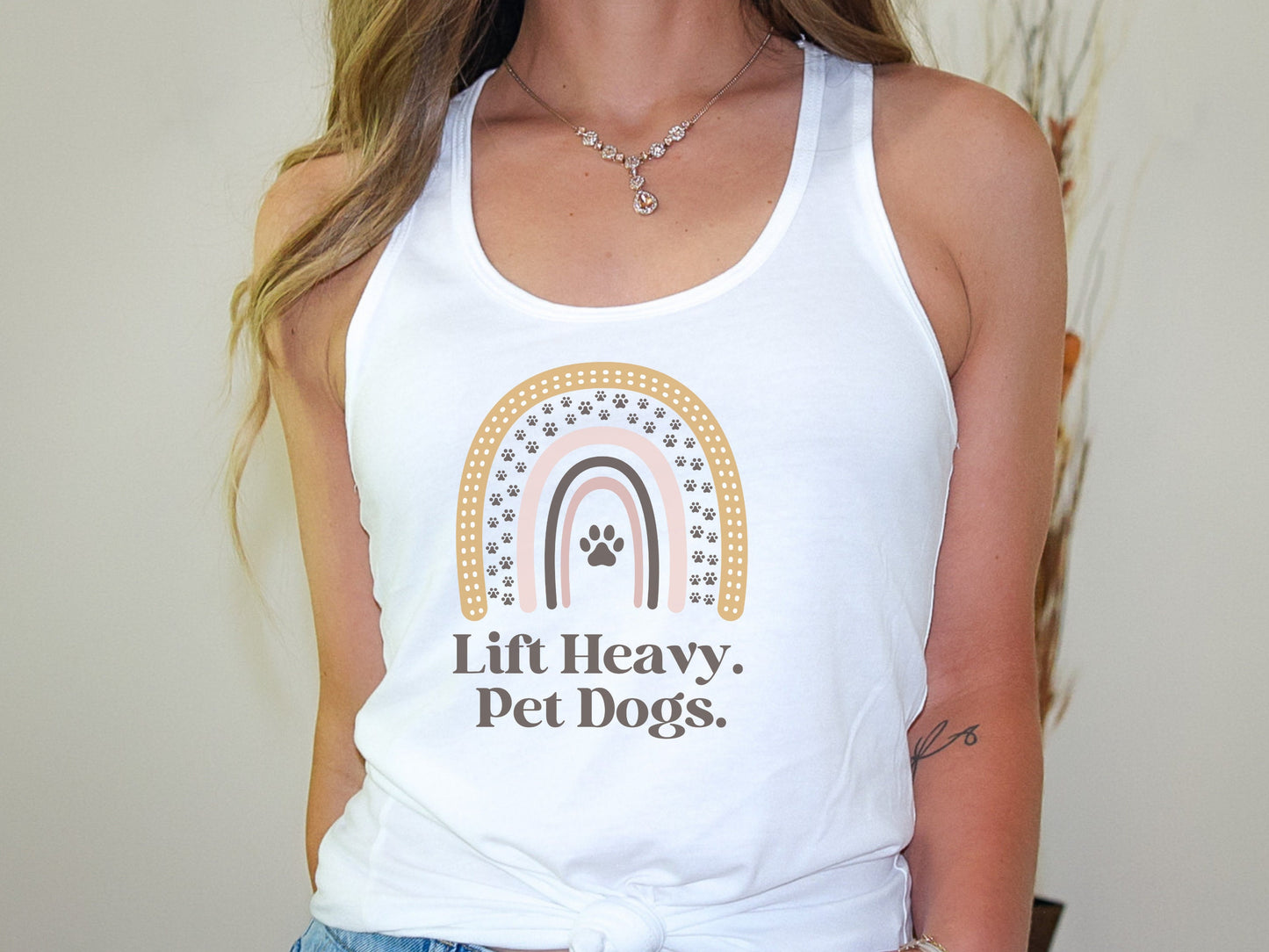 Lift Heavy Pet Dogs Fitness Tank Top