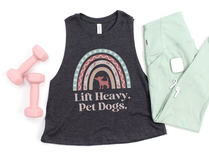 Lift Heavy Pet Dogs Crop Top