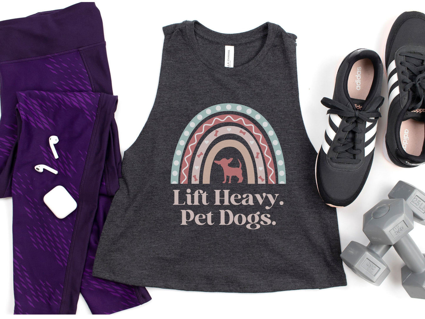 Lift Heavy Pet Dogs Crop Top