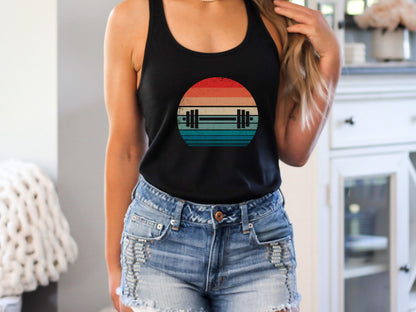 Barbell Sunset Workout Tank