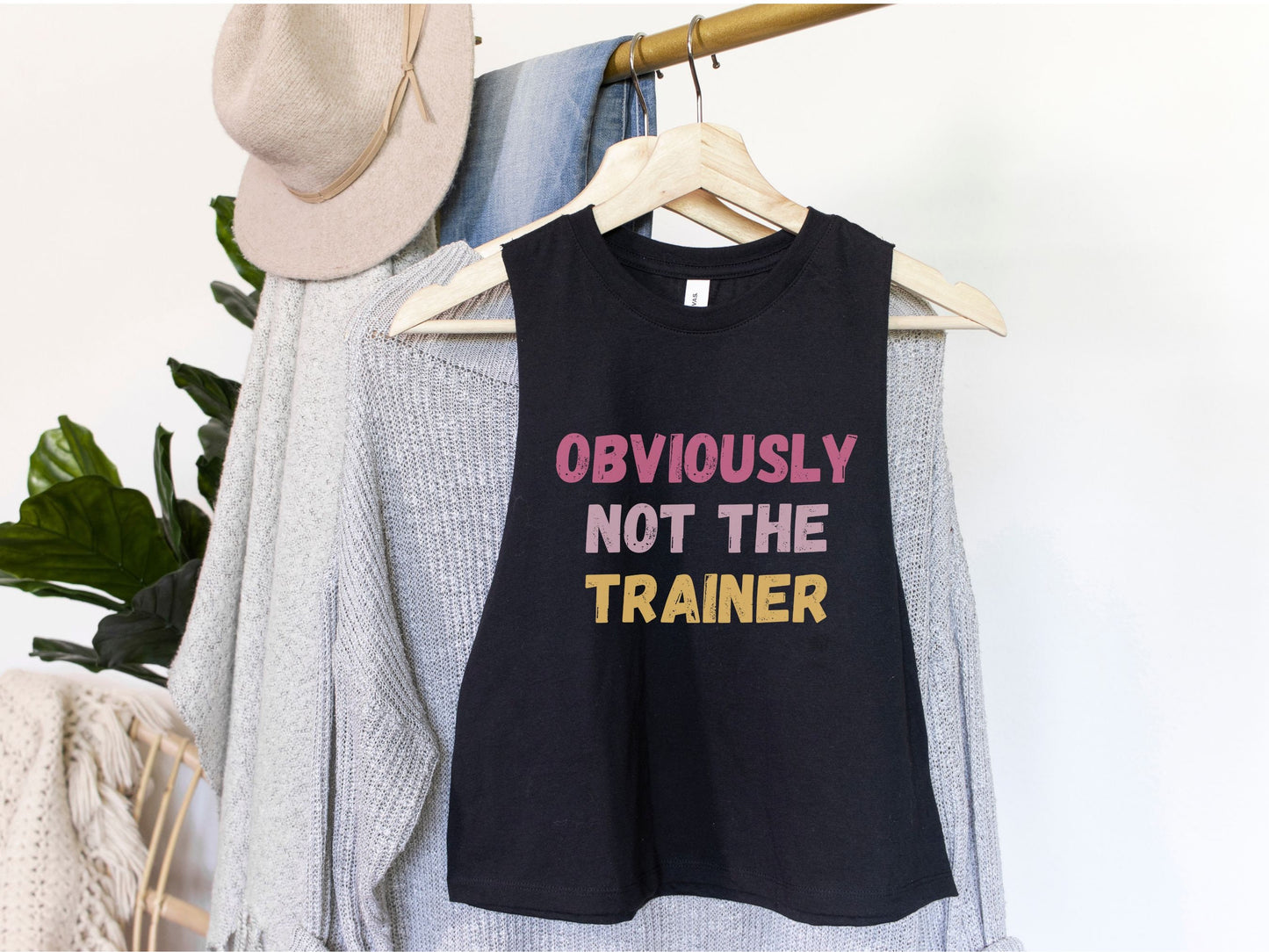 Obviously Not the Trainer Workout Crop Top