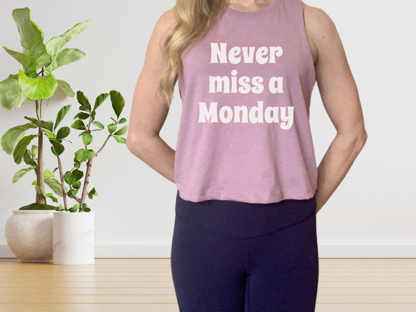 Never Miss a Monday Crop Tank Top