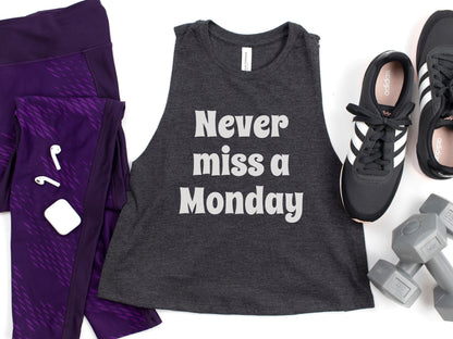 Never Miss a Monday Crop Tank Top