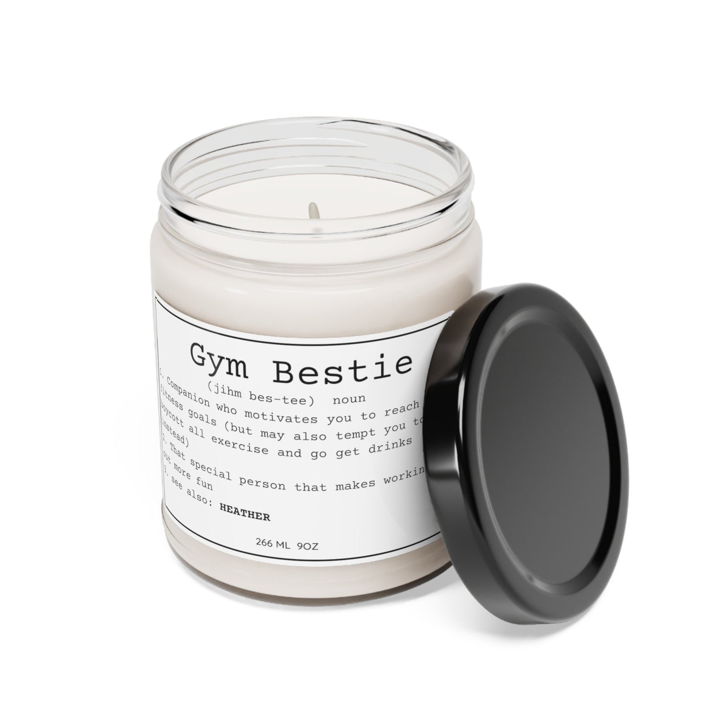 Personalized Gym Bestie Candle