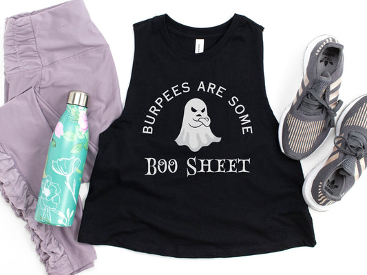 Burpees are Some Boo Sheet Funny Halloween Gym Top