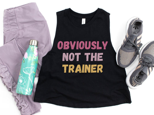 Obviously Not the Trainer Workout Crop Top