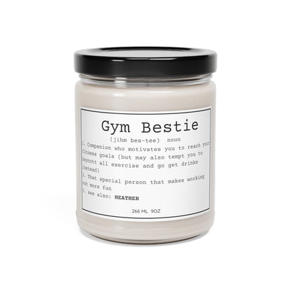 Personalized Gym Bestie Candle