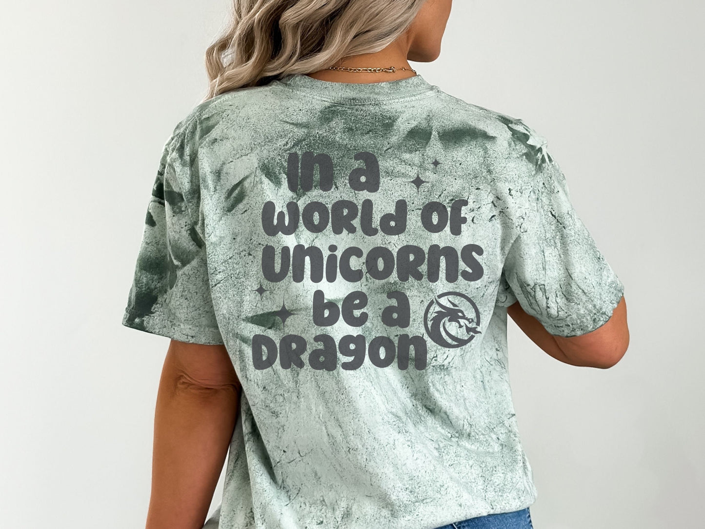 In a World of Unicorns Be a Dragon Shirt