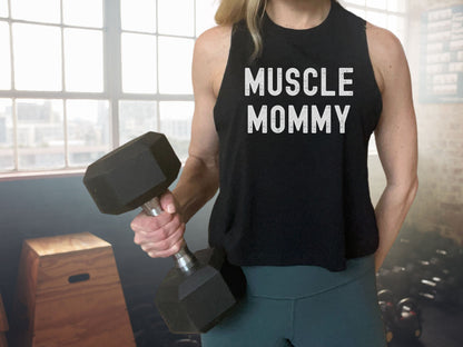 Muscle Mommy Crop Tank Top