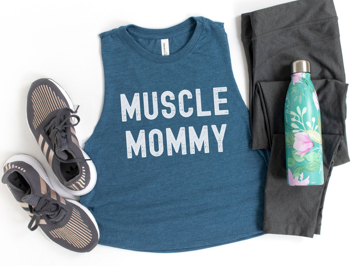 Muscle Mommy Crop Tank Top