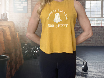 Burpees are Some Boo Sheet Funny Halloween Gym Top